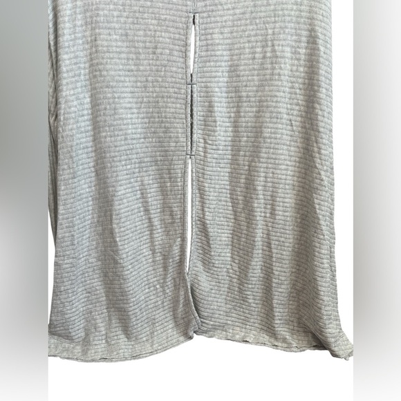 NEW We the Free Free People Ribbed Thermal Tee Size Large Gray - Picture 7 of 9